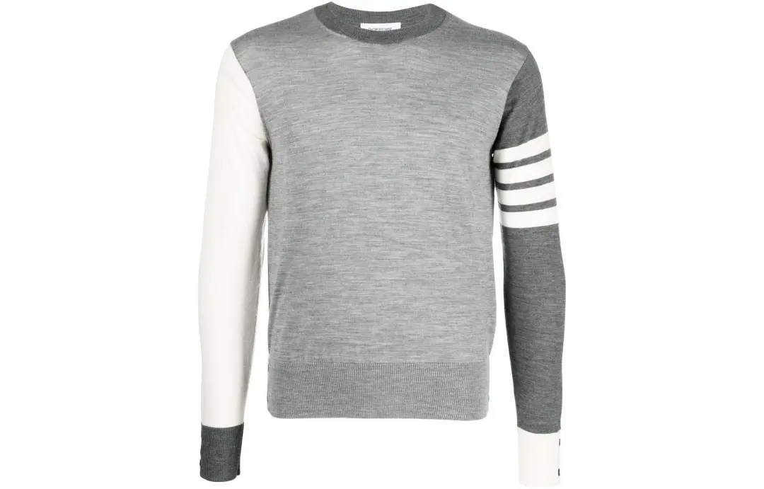 THOM BROWNE Sweaters Men's Gray Crew Neck Other