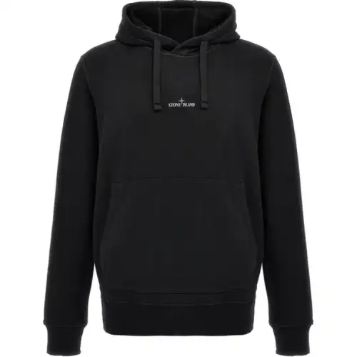 STONE ISLAND Logo Printed Drawstring Hoodie