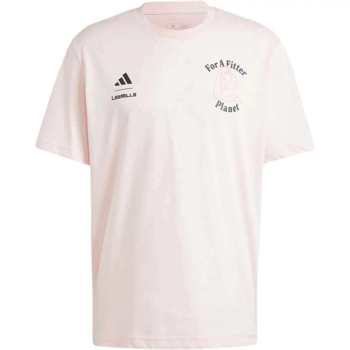 Adidas LES MILLS T Shirt Men's Pink White