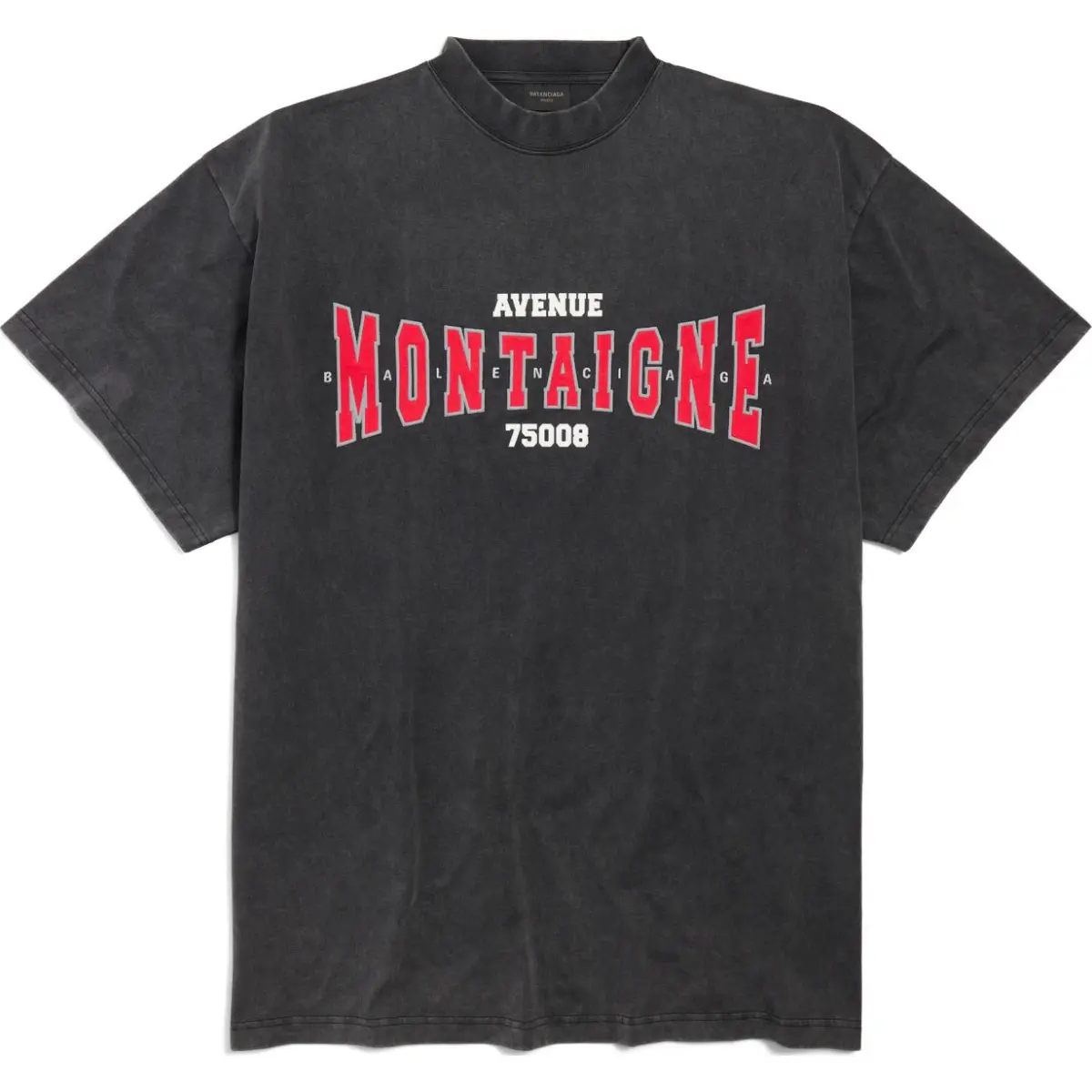 Balenciaga T Shirt Loose Fit Unisex Black