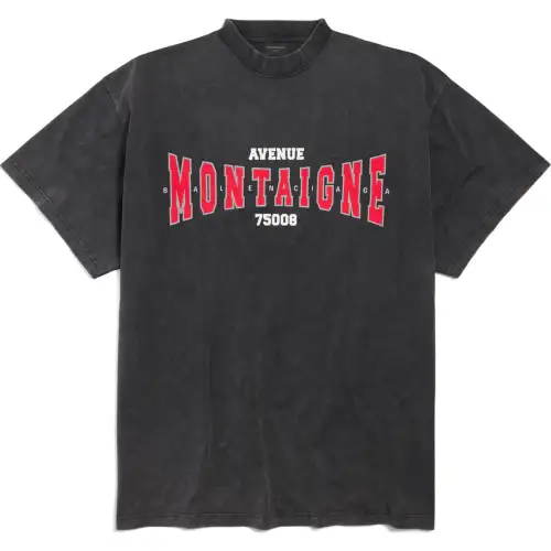 Balenciaga T Shirt Loose Fit Unisex Black