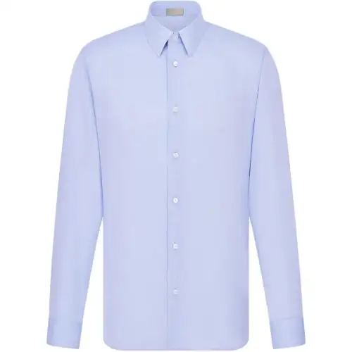 DIOR Shirts Men's Blue Lapel Moderate Other