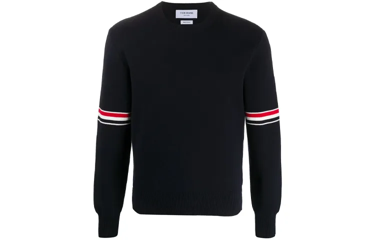 THOM BROWNE Stripe Detailed Knitted Sweater