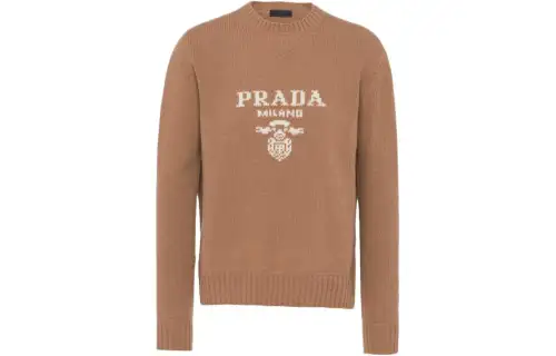PRADA Logo intarsia Cashmere wool Jumper