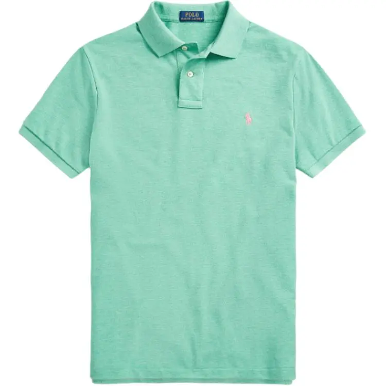 Polo Ralph Lauren Polo Shirt Custom Slim Fit Men's Green