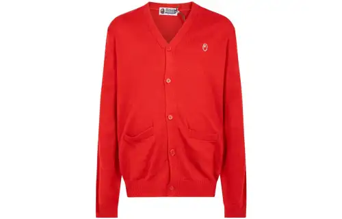 A Bathing Ape x Kid Cudi logo-patch cardigan