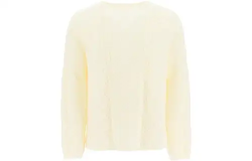 Maison Margiela Sweaters Men's White Crew Neck Moderate Other