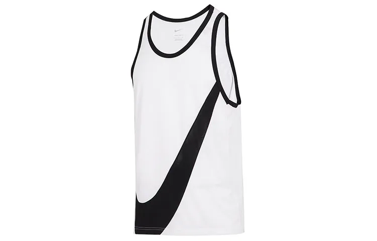 Nike Tank Tops Men's White Crew Neck Moderate