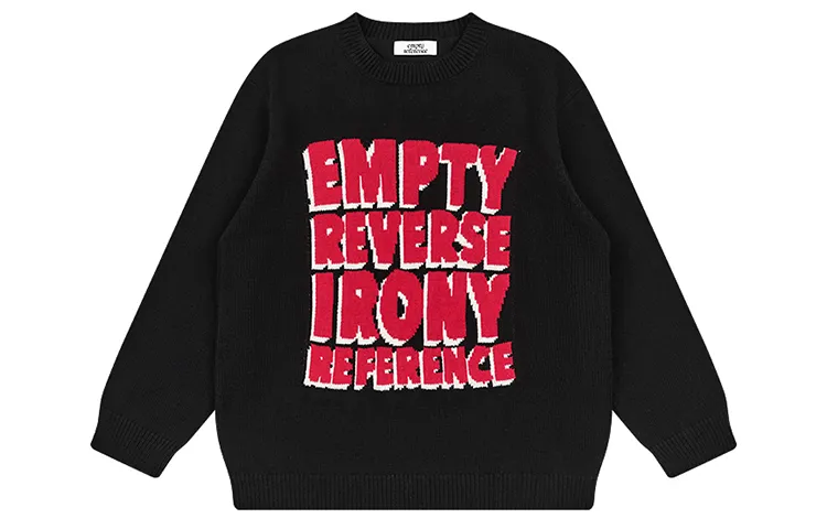 EMPTY REFERENCE Sweater Unisex Black