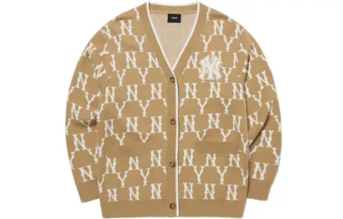 MLB New York Yankees Knitwear Unisex Dark Beige