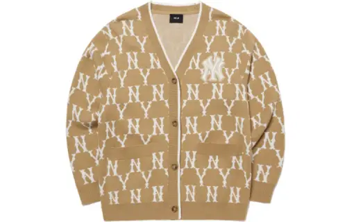 MLB New York Yankees Knitwear Unisex Dark Beige