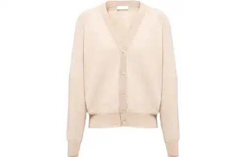 【Previous Season】worsted-wool V-neck cardigan