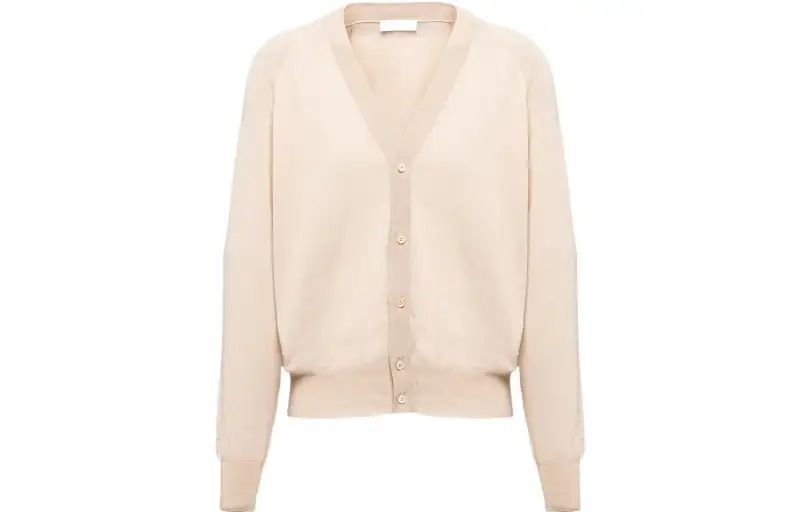 【Previous Season】worsted-wool V-neck cardigan