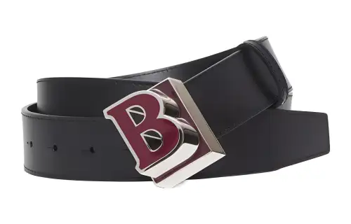 Burberry Leather Belts Men's Black