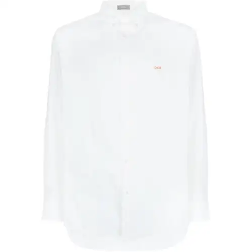 DIOR Homme Logo Embroidered Long Sleeved Shirt