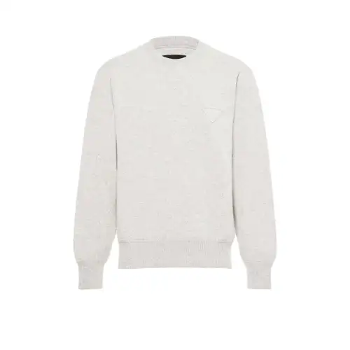 Prada logo-appliqué sweater