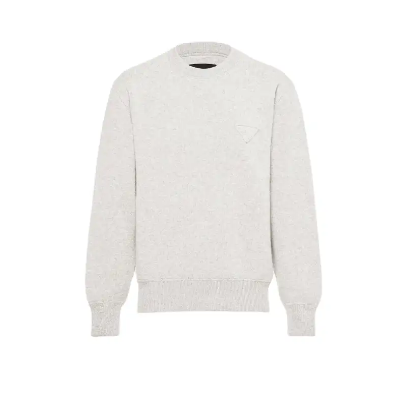 Prada logo-appliqué sweater