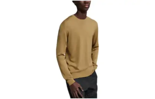 HERMES Sweaters Men's Yellow Crew Neck Moderate Other