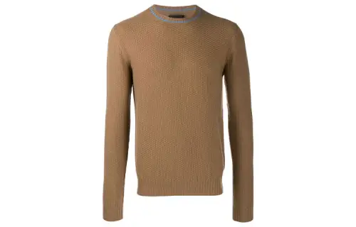 PRADA FW21 Cashmere Sweater Men's Brown