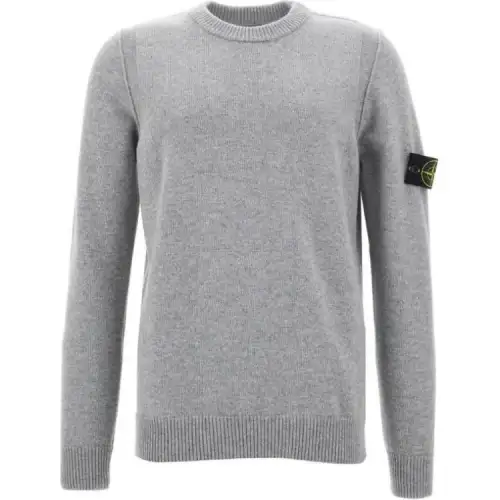 STONE ISLAND Logo Patch Crewneck Jumper