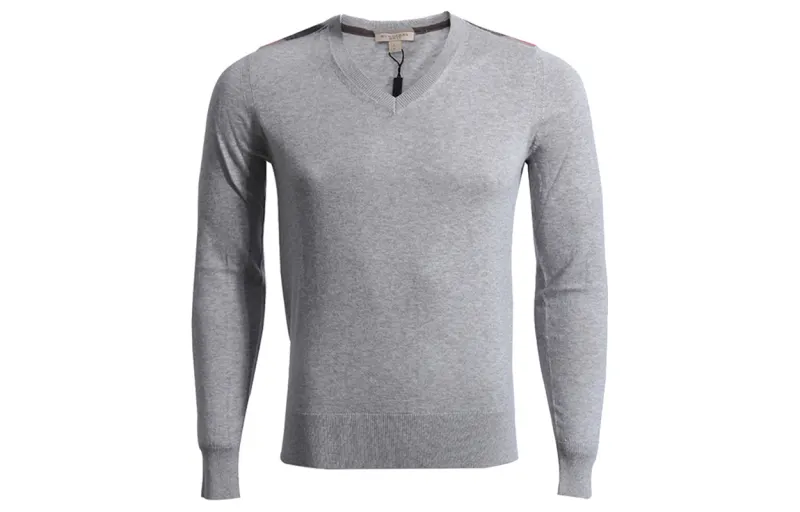 Burberry Cashmere Sweater Men's Gray