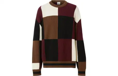 Burberry Sweaters Men's Dark Birch Brown Crew Neck Moderate Other