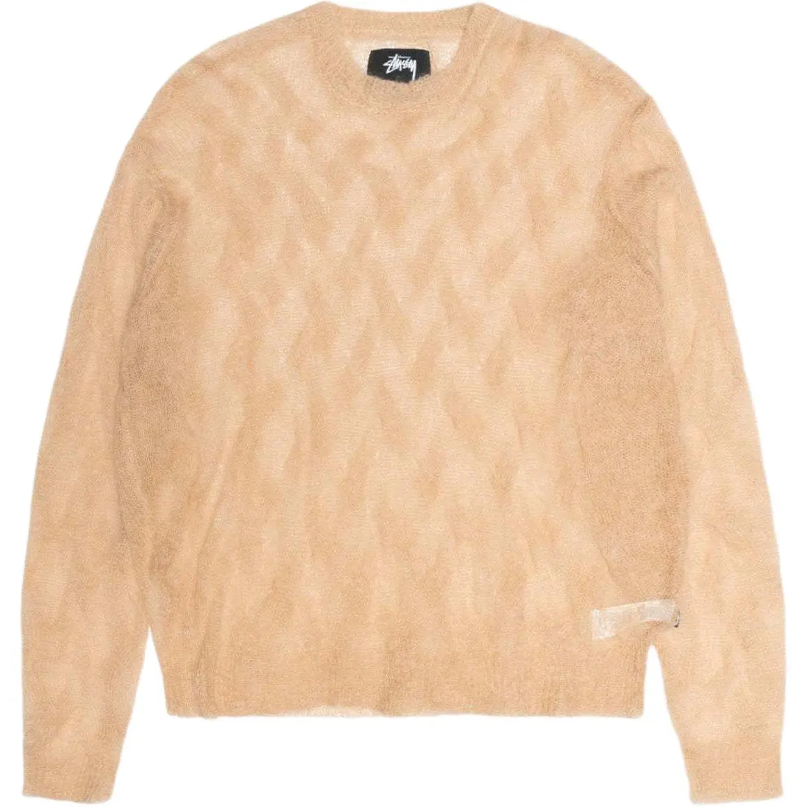 Stussy Loose Knit Cross Cable Sweater