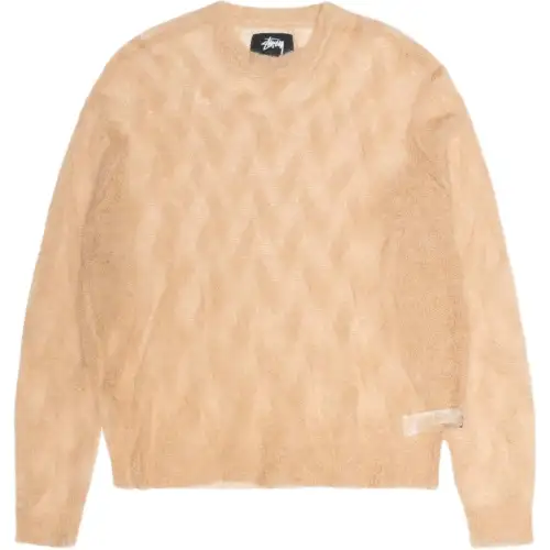 Stussy Loose Knit Cross Cable Sweater