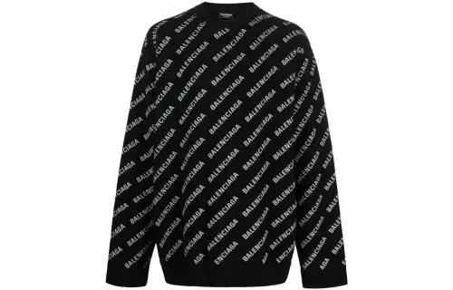 Balenciaga SS23 Cashmere Sweater Men's Black