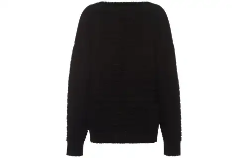 PRADA Sweaters Men's Black Crew Neck Moderate Other