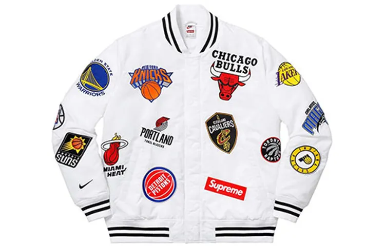 Supreme X Nike X Nba Teams Warm Up Jacket