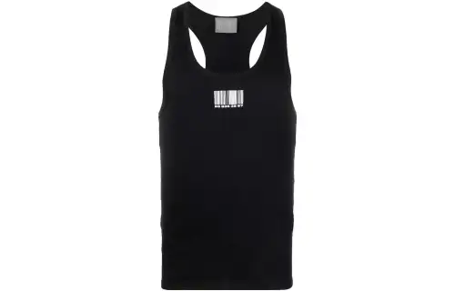 Vetements Tank Tops Unisex Black