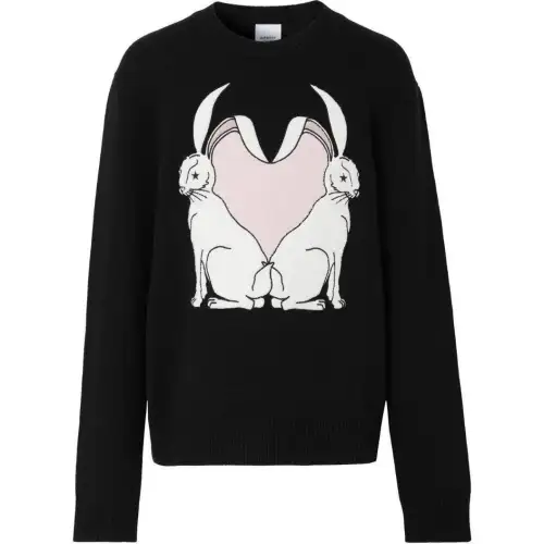 【Previous Season】Rabbit intarsia wool jumper