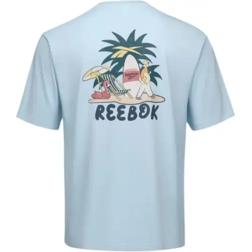 Reebok T Shirt Unisex Light Blue
