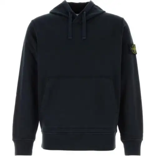 STONE ISLAND Logo-Patch Drawstring Hoodie