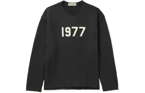 Fear Of God Essentials 1977 Series Sweater Men's Black Iron