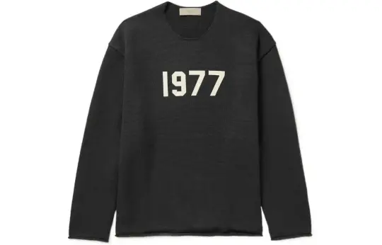Fear Of God Essentials 1977 Series Sweater Men's Black Iron