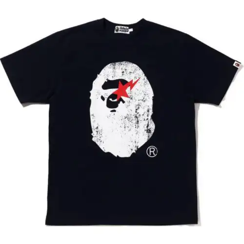 A Bathing Ape logo-print cotton T-shirt