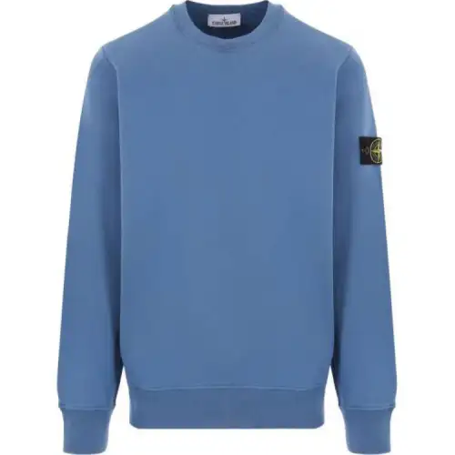 STONE ISLAND Logo Patch Crewneck Sweatshirt