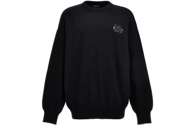 Balenciaga Sweater Regular Fit Men's Black
