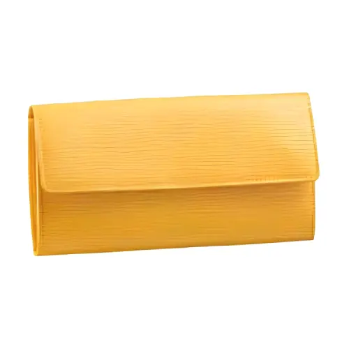 LOUIS VUITTON Sarah EPI Leather Wallet Unisex Yellow