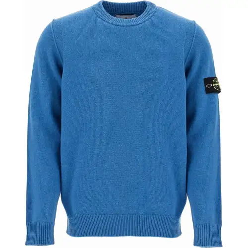 STONE ISLAND Logo Patch Crewneck Jumper