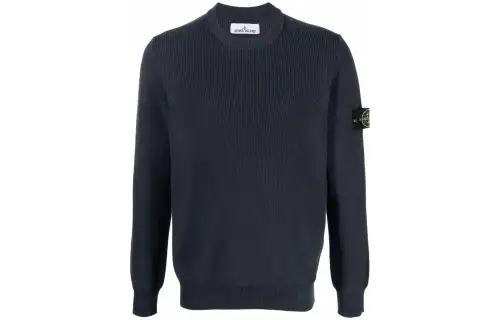 STONE ISLAND Sweaters Men's Blue Crew Neck Moderate Other