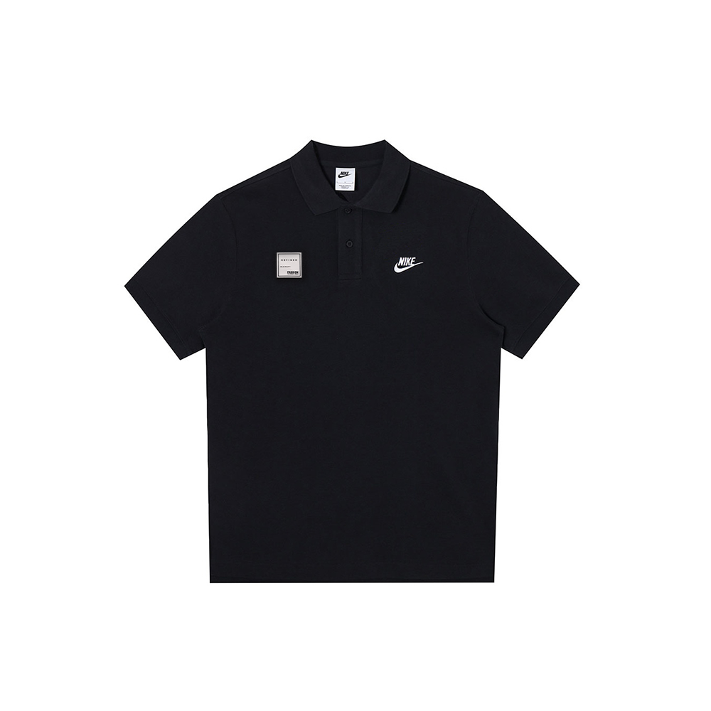 Nike, uniform, amber summer fresh black polo, custom-made, with short sleeve