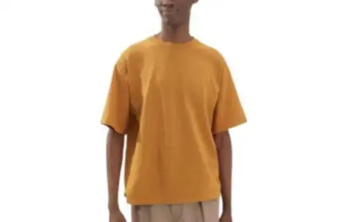 UNIQLO U Collection Sweaters Men's Earth Yellow Crew Neck Moderate Other