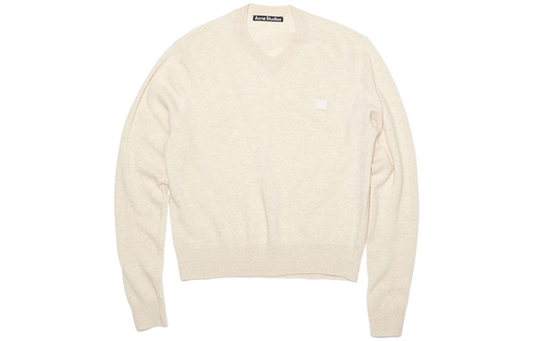Свитер Acne V-Neck Wool (овсяный)