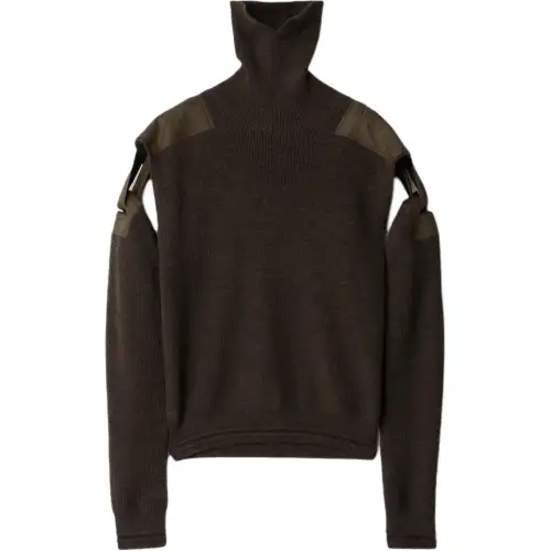 Burberry detachable-sleeve wool jumper