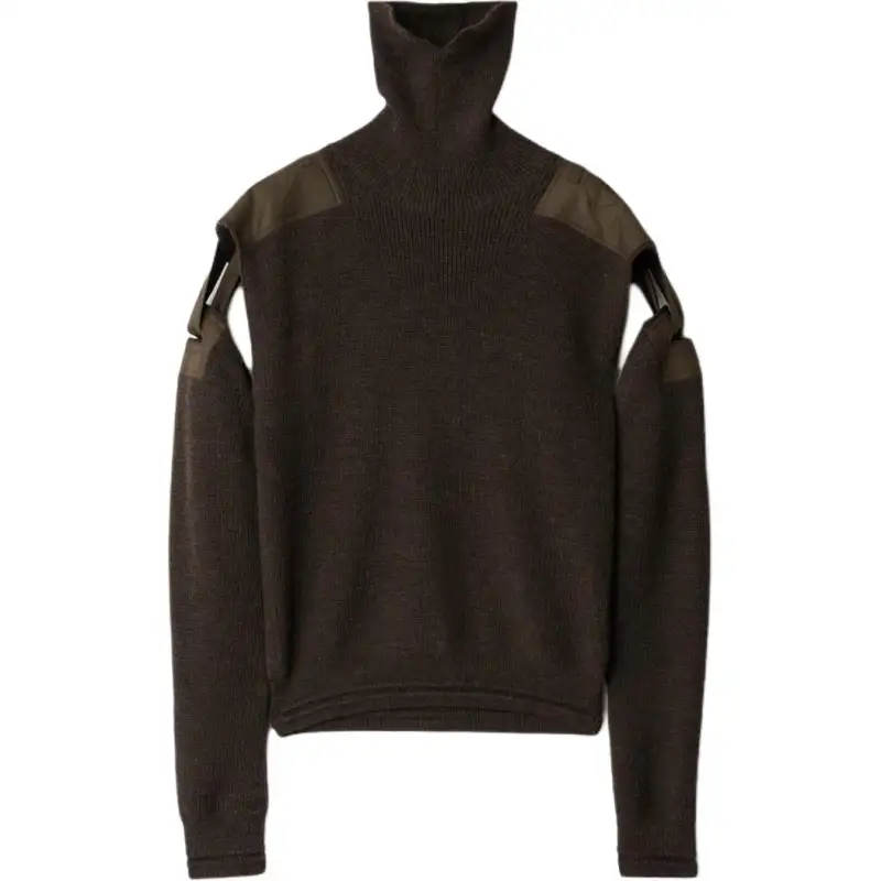 Burberry detachable-sleeve wool jumper