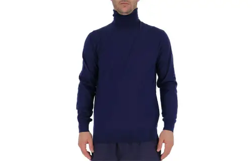 PRADA Sweaters Men's Blue Turtleneck Moderate Other