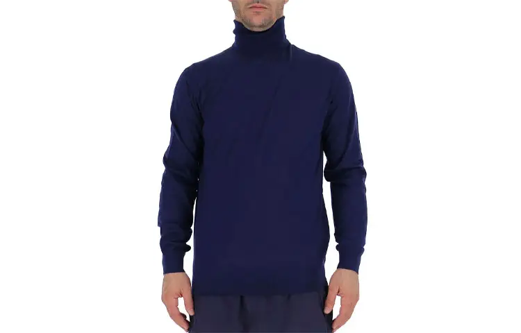 PRADA Sweaters Men's Blue Turtleneck Moderate Other